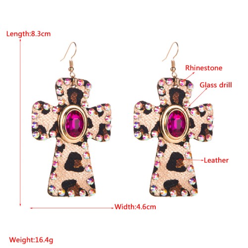 Fashion Jewelry Leather Earrings For Women YWHME-05