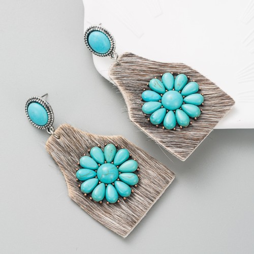 Fashion Jewelry Leather Earrings For Women YWHME-08