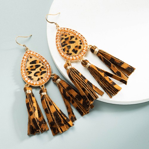 Fashion Jewelry Leather Earrings For Women YWHME-100