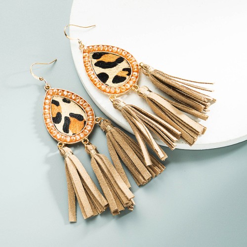 Fashion Jewelry Leather Earrings For Women YWHME-100