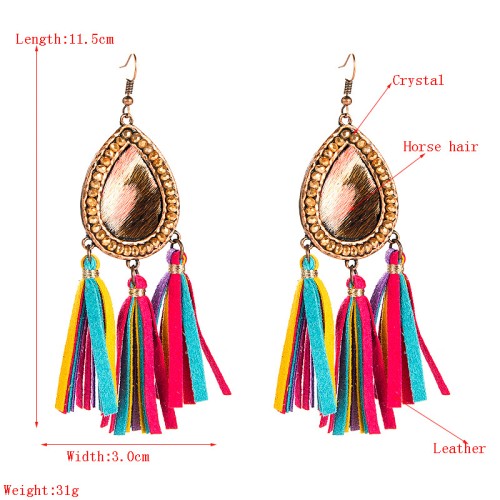 Fashion Jewelry Leather Earrings For Women YWHME-100