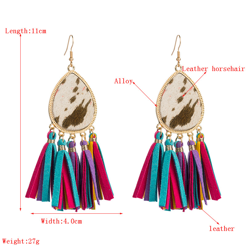 Fashion Jewelry Leather Earrings For Women YWHME-101 