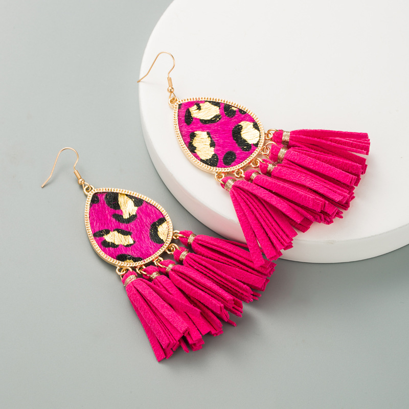 Fashion Jewelry Leather Earrings For Women YWHME-101 