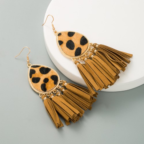 Fashion Jewelry Leather Earrings For Women YWHME-101