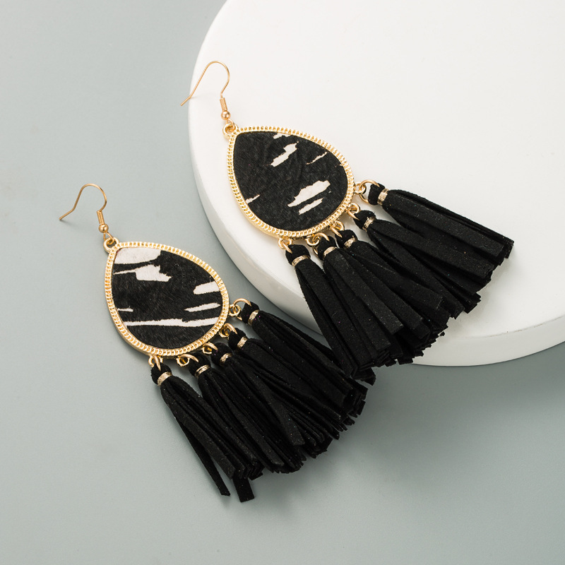 Fashion Jewelry Leather Earrings For Women YWHME-101 