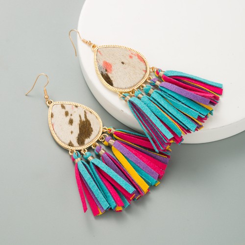 Fashion Jewelry Leather Earrings For Women YWHME-101