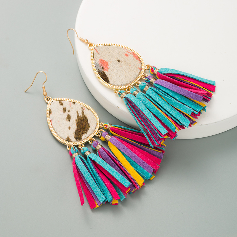 Fashion Jewelry Leather Earrings For Women YWHME-101 