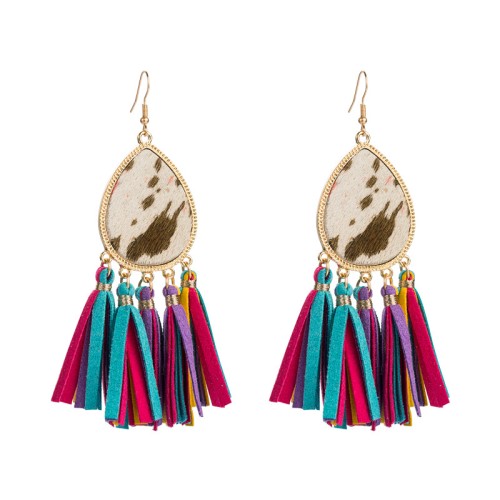 Fashion Jewelry Leather Earrings For Women YWHME-101