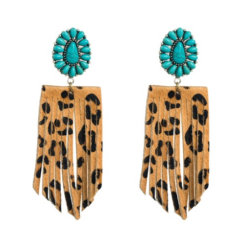 Fashion Jewelry Leather Earrings For Women YWHME-104