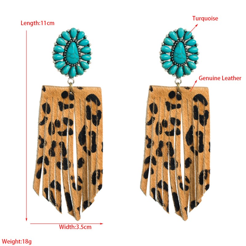 Fashion Jewelry Leather Earrings For Women YWHME-104 