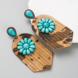 Fashion Jewelry Leather Earrings For Women YWHME-105 