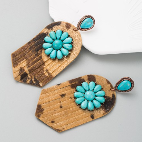 Fashion Jewelry Leather Earrings For Women YWHME-105