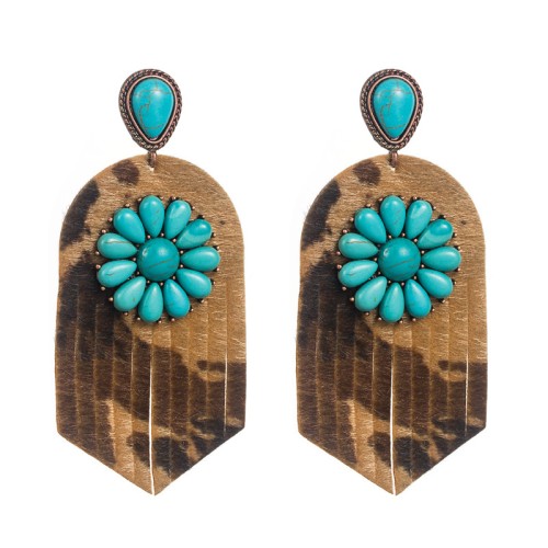 Fashion Jewelry Leather Earrings For Women YWHME-105