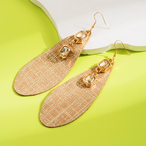 Fashion Jewelry Leather Earrings For Women YWHME-108