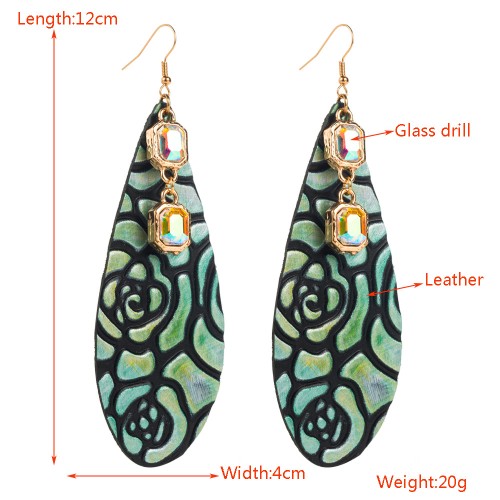 Fashion Jewelry Leather Earrings For Women YWHME-108