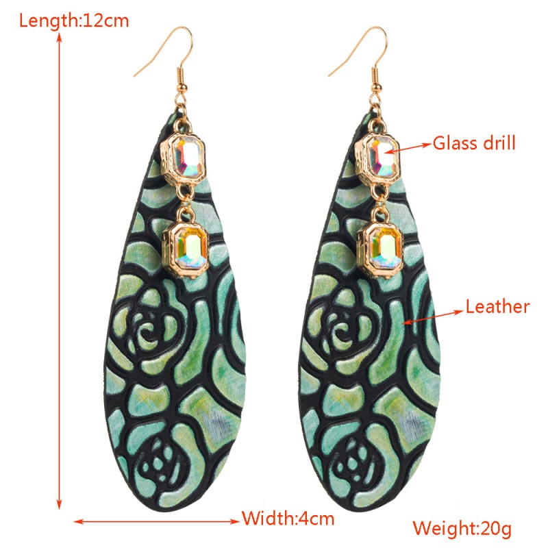 Fashion Jewelry Leather Earrings For Women YWHME-108 