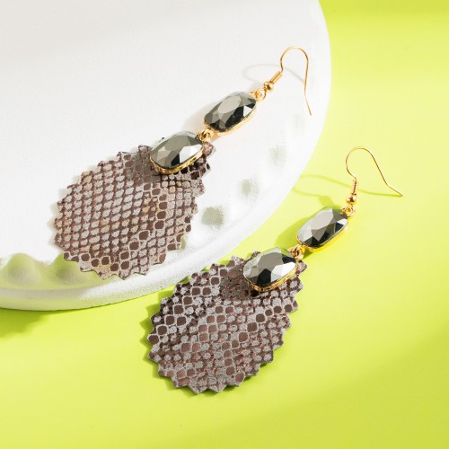 Fashion Jewelry Leather Earrings For Women YWHME-111