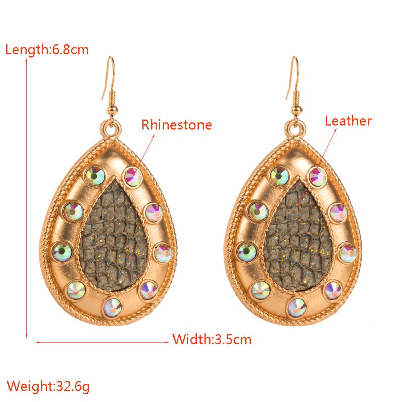 Fashion Jewelry Leather Earrings For Women YWHME-112 