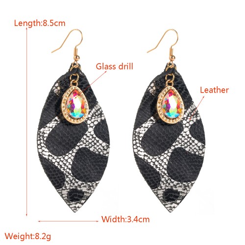 Fashion Jewelry Leather Earrings For Women YWHME-115