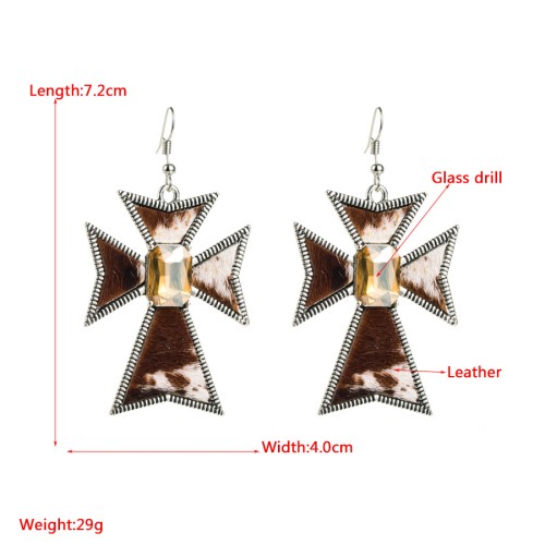 Fashion Jewelry Leather Earrings For Women YWHME-117