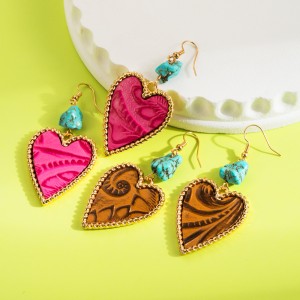 Fashion Jewelry Leather Earrings For Women YWHME-119 