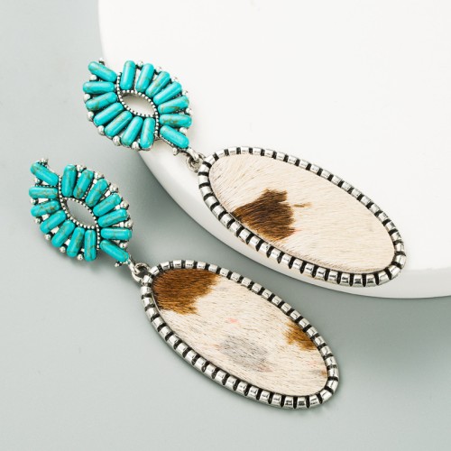 Fashion Jewelry Leather Earrings For Women YWHME-12