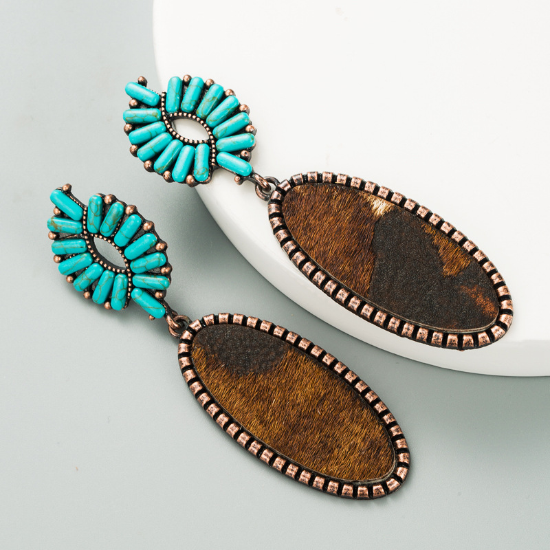 Fashion Jewelry Leather Earrings For Women YWHME-12 