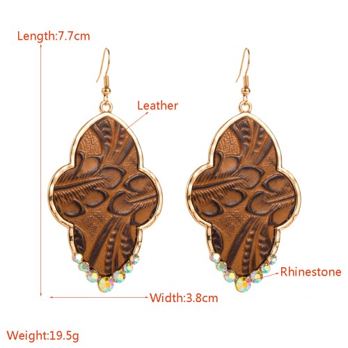 Fashion Jewelry Leather Earrings For Women YWHME-120