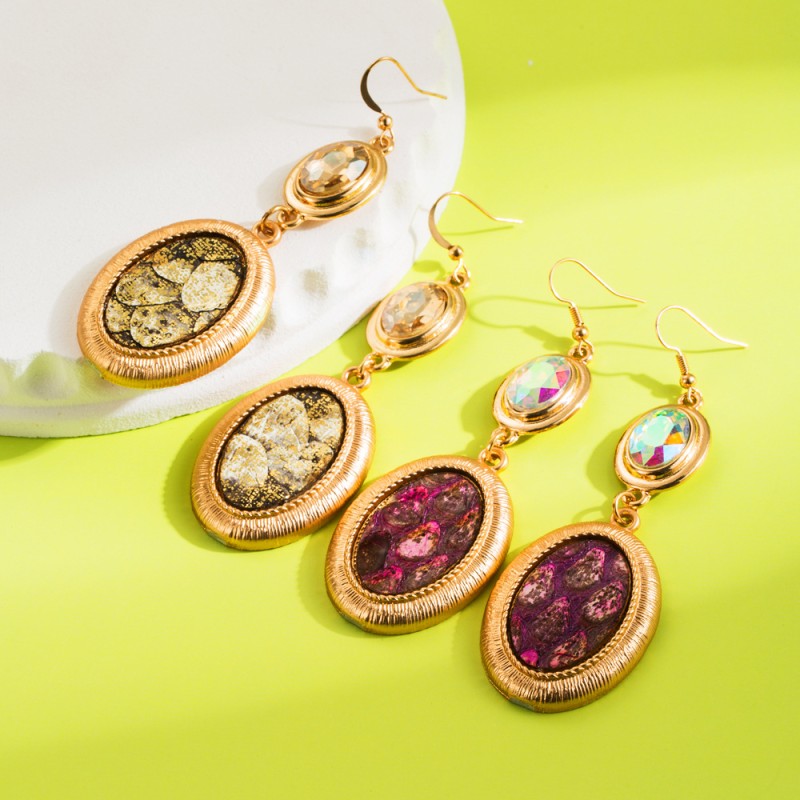 Fashion Jewelry Leather Earrings For Women YWHME-122