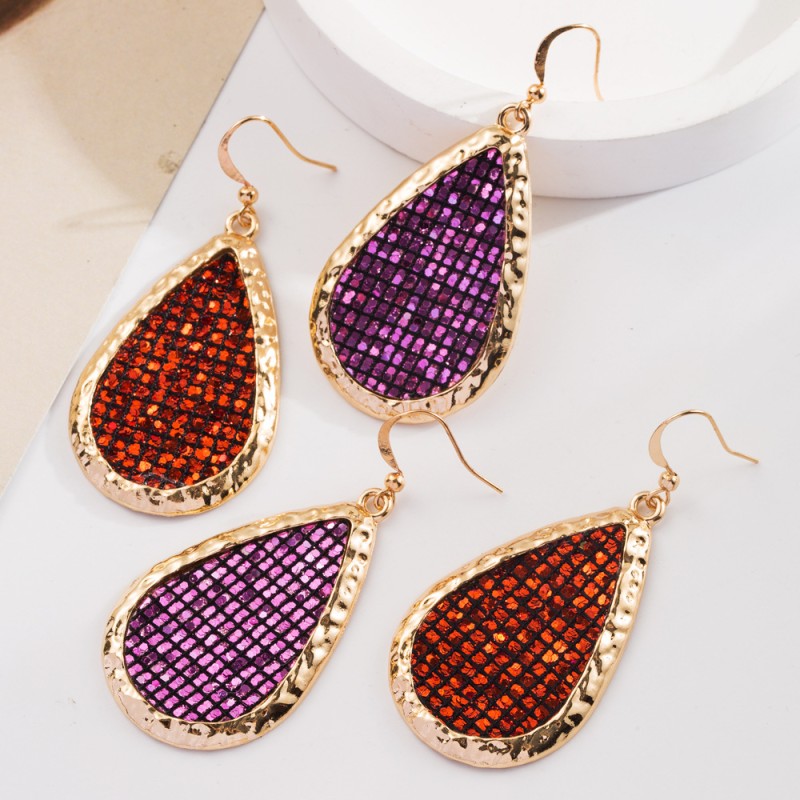 Fashion Jewelry Leather Earrings For Women YWHME-125