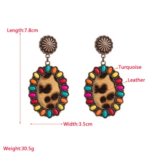 Fashion Jewelry Leather Earrings For Women YWHME-14