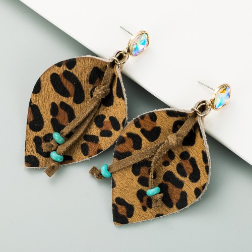 Fashion Jewelry Leather Earrings For Women YWHME-15