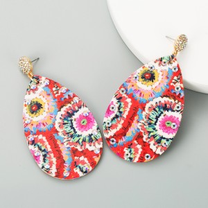 Fashion Jewelry Leather Earrings For Women YWHME-16 