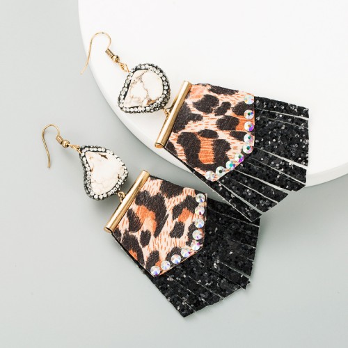 Fashion Jewelry Leather Earrings For Women YWHME-17