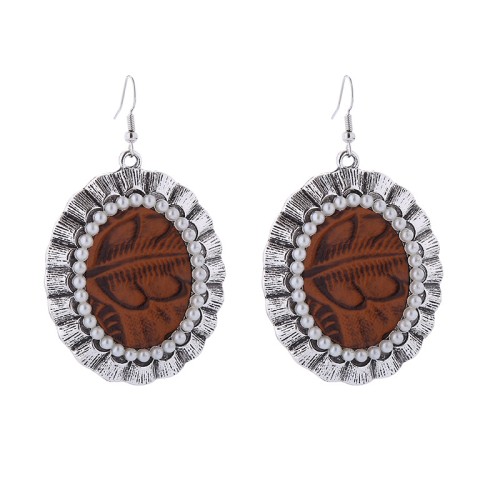 Fashion Jewelry Leather Earrings For Women YWHME-21