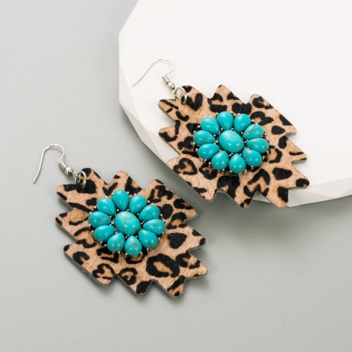 Fashion Jewelry Leather Earrings For Women YWHME-27