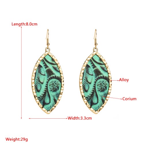 Fashion Jewelry Leather Earrings For Women YWHME-29