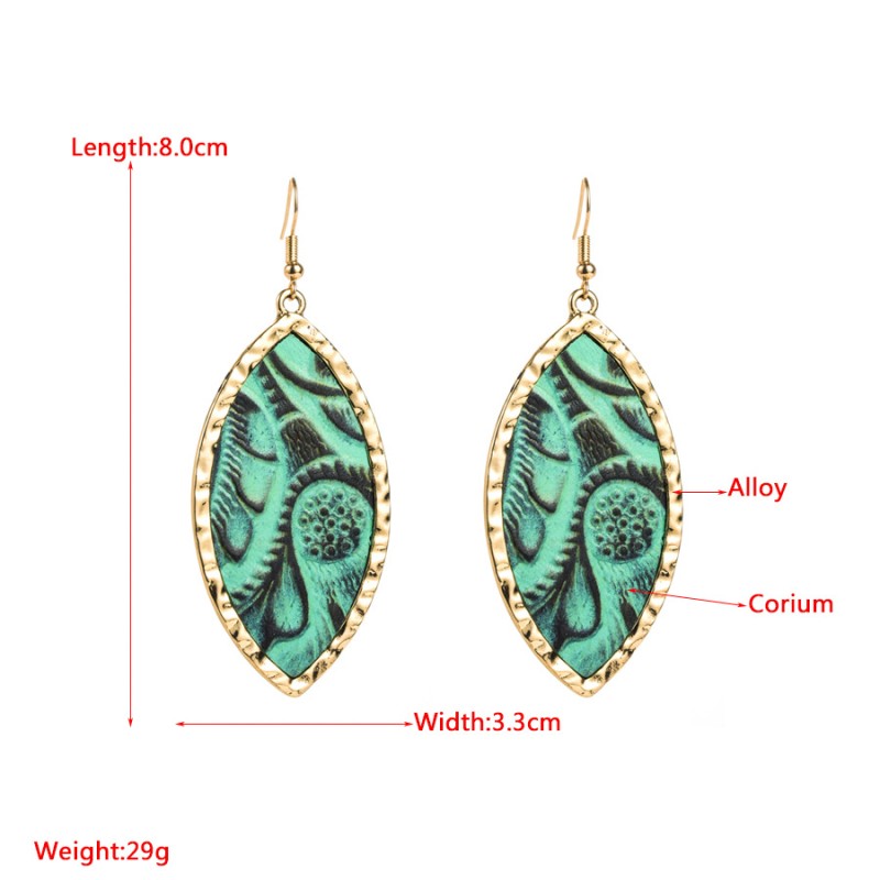 Fashion Jewelry Leather Earrings For Women YWHME-29 