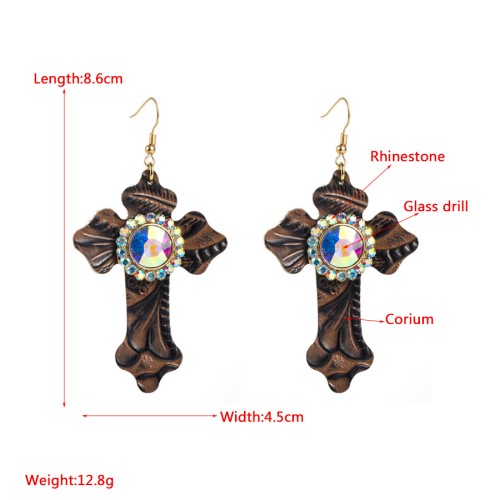 Fashion Jewelry Leather Earrings For Women YWHME-30