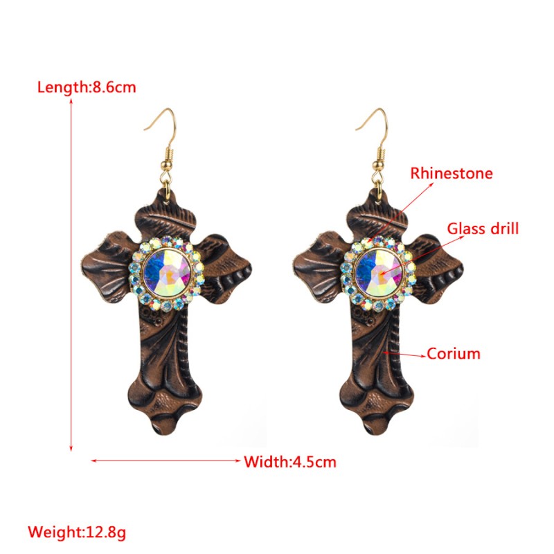 Fashion Jewelry Leather Earrings For Women YWHME-30 