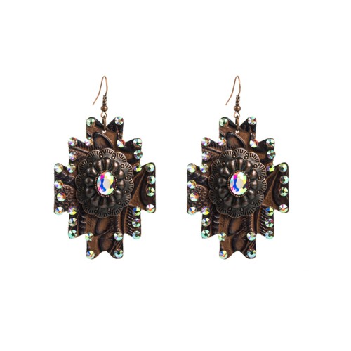 Fashion Jewelry Leather Earrings For Women YWHME-32