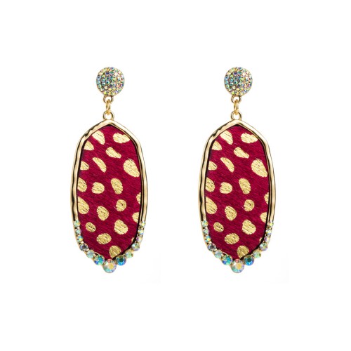 Fashion Jewelry Leather Earrings For Women YWHME-33