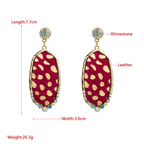 Fashion Jewelry Leather Earrings For Women YWHME-33