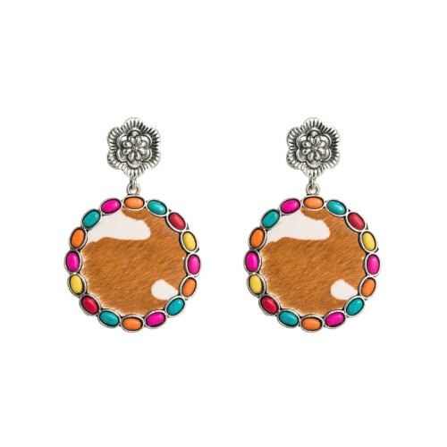 Fashion Jewelry Leather Earrings For Women YWHME-34