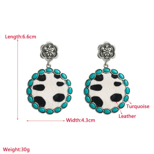 Fashion Jewelry Leather Earrings For Women YWHME-34