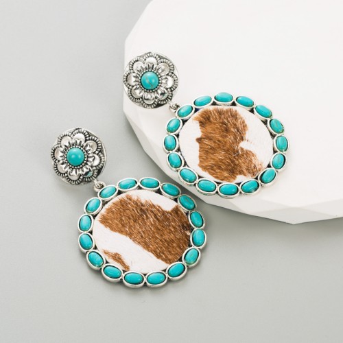 Fashion Jewelry Leather Earrings For Women YWHME-37