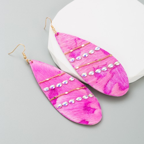 Fashion Jewelry Leather Earrings For Women YWHME-39