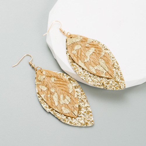 Fashion Jewelry Leather Earrings For Women YWHME-40