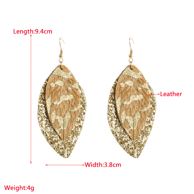 Fashion Jewelry Leather Earrings For Women YWHME-40 