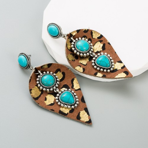 Fashion Jewelry Leather Earrings For Women YWHME-42